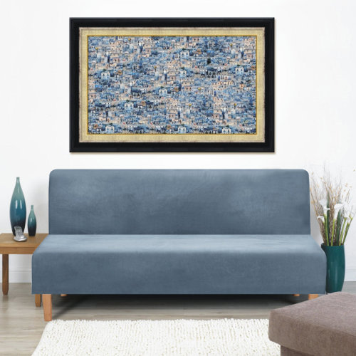 Everly Quinn Easy-Going Stretch Futon Slipcover Armless Sofa Cover & Reviews | Wayfair