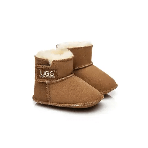 UGG Australian Shepherd Baby Australian Sheepskin Wool Booties Erin - Chestnut | Baby Bunting AU