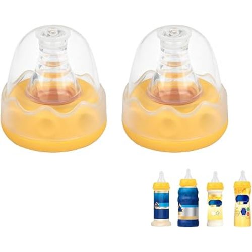 VANEST 2 Packs Bottle Nipples Compatible with Similac/Enfamil (Slow Flow)