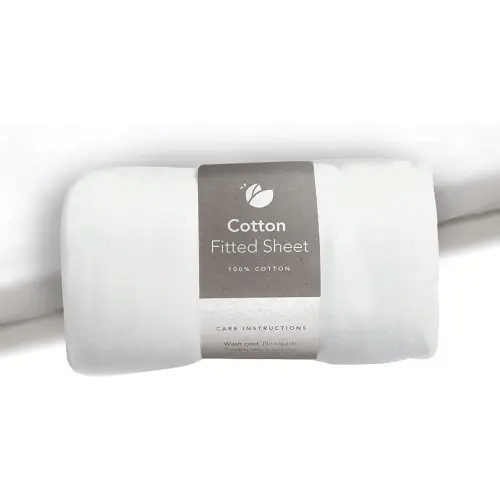 Guava Lotus Travel Crib Sheet | 100% Cotton Fitted Sheet with Manufacturer-Approved Fit | Soft & Breathable Crib Sheet for Your Baby's Comfort | Unisex Sheet for Infants and Toddlers