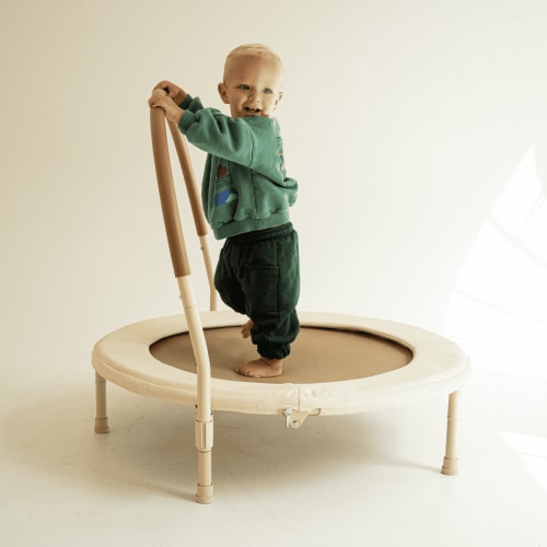 Mini Trampoline for Toddlers with Handle Bar | Square House