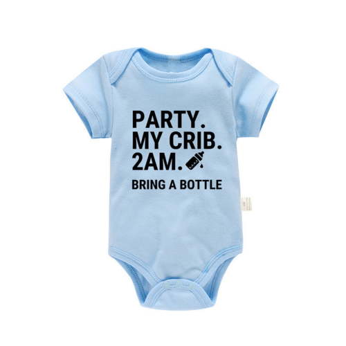 Akiihool Baby Clothes Baby Boy Girl Clothes Unisex Funny Baby Girl Baby Bodysuit (Blue,6-9 Months)