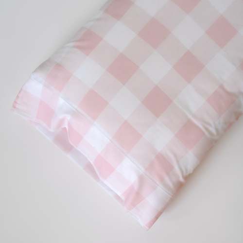 Mom's Pillow Cover in Pink Buffalo Check