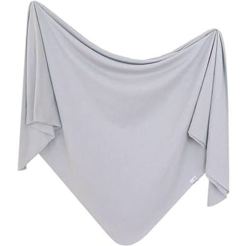 Copper Pearl Baby Swaddle Blanket - Premium Knit Baby Blanket, Large Soft Stretchy Receiving Blankets for Baby Boy and Girl, Swaddles for Newborn, Infant, and Toddler (Ash)