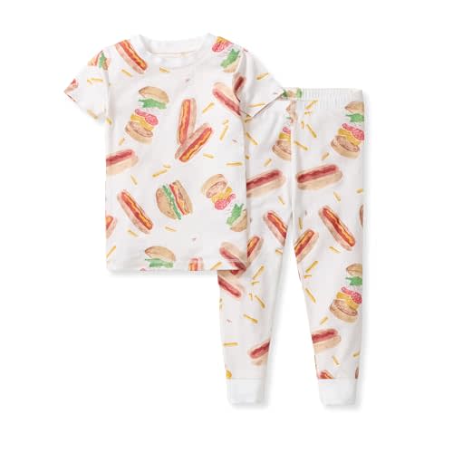 Burt's Bees Baby Baby Honeysoft™ Lyocell Pajamas - Tee and Pant 2-piece Pj Set, Snug Fit Pjs, Sizes 12m-12y
