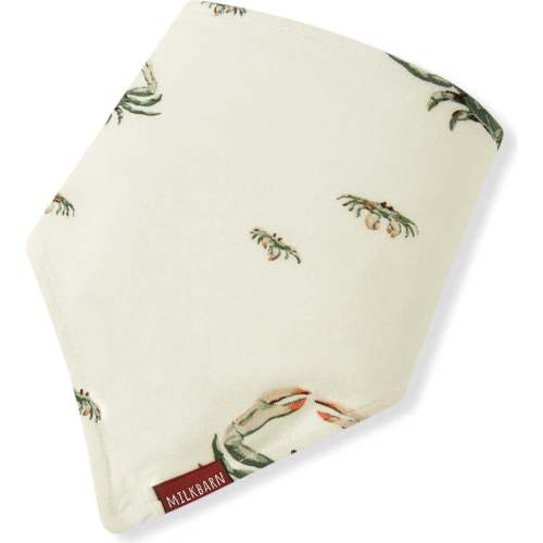 Coastal Crab Bamboo Three-Layer Kerchief Bib - Milkbarn Kids Nursing & Feeding | Maisonette