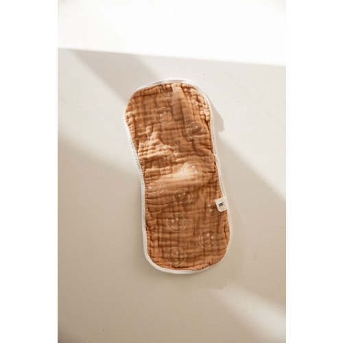 Tan Smile | Burp Cloth