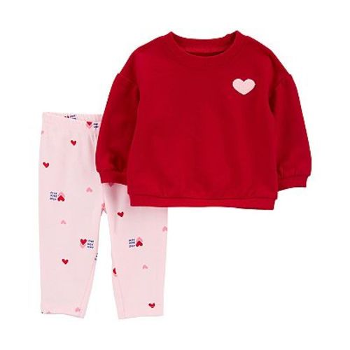 Baby Girl Carter's 2-Piece Valentine's Day Top & Pants Set