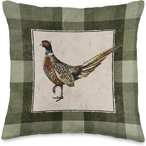A Very British Pheasant Throw Pillow