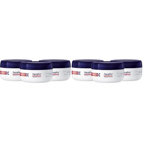 Aquaphor Healing Ointment - Skin Protectant for Dry Cracked Skin - Hands, Heels, Elbows - 2.8 oz Jar (Pack of 3)