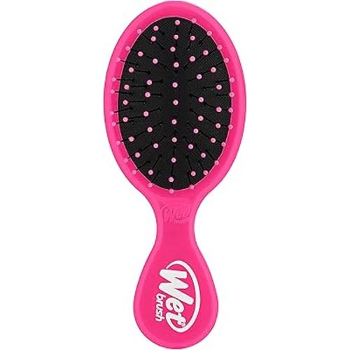 Wet Brush Mini Detangler Hair Brush, Pink, Detangling Travel Hairbrush, Ultra-Soft IntelliFlex Bristles Glide Through Tangles with Ease, Pain-Free, All Hair Types