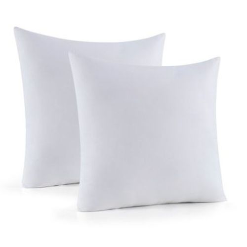 Down Alternative Throw Pillow Inserts by Sweet Home Collection® - 18" x 18" Square - 2-Pack White