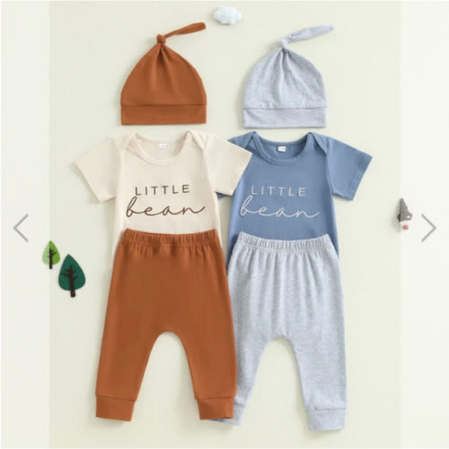 LITTLE BEAN Outfit with Beanie - Hazel & Bo