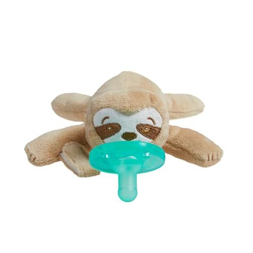 Philips Avent Soothie Snuggle Pacifier Holder with Detachable Pacifier, Sloth, 0m+, SCF347/07