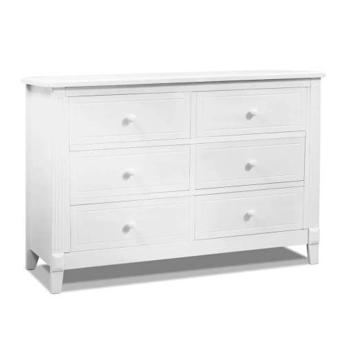 Sorelle Furniture Berkley 6-Drawer Double Dresser in Grey