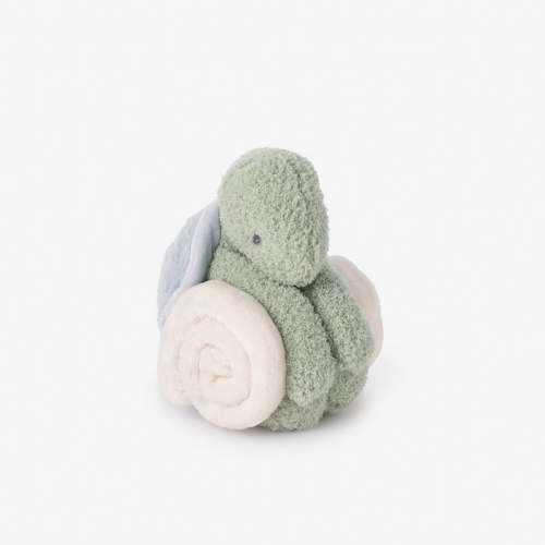 Turtle Mini Huggie Plush Toy & Blanket GREEN / O/S