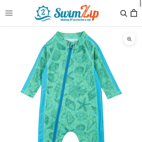 Sunsuit - Long Sleeve Romper Swimsuit | "Seashell"