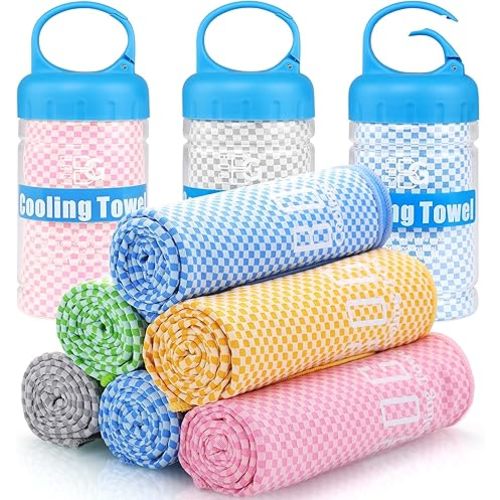 BOGI Cooling Towels for Neck and Face, Soft Breathable Cool Towel for Instant Cooling Stay Cool for Yoga, Sport, Gym, Camping, Running & More Activities