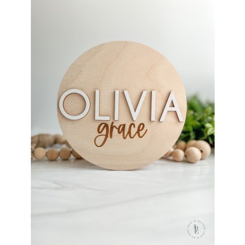 Baby Name Announcement Sign | Baby Name Sign For Hospital | Baby Name Reveal | Personalized Baby Name Sign | Sign For Crib | Baby Name Sign