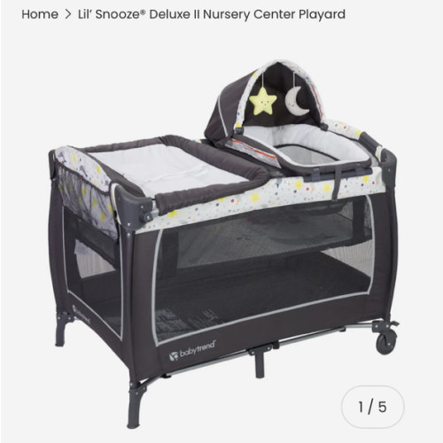 Lil Snooze Deluxe II Nursery Center - Removable Bassinet