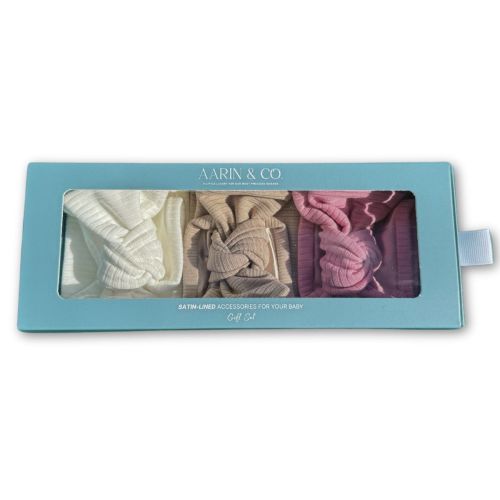 Newborn Satin Lined Bow Headband Gift Set – Aarin & Co.