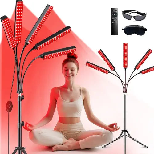 Red Light Therapy for Body Face Infrared Light Therapy for Body with 660nm & 850nm Near Infrared LED Red Light Therapy 5 Heads Light at Home Idea Gift for Women Wife Mom Sister Girlfriend