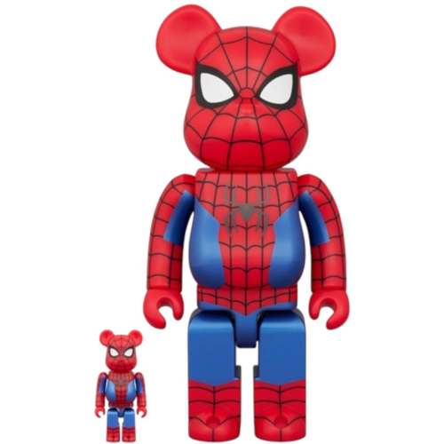 Bearbrick Spider-Man Final Suit 100% & 400% Set