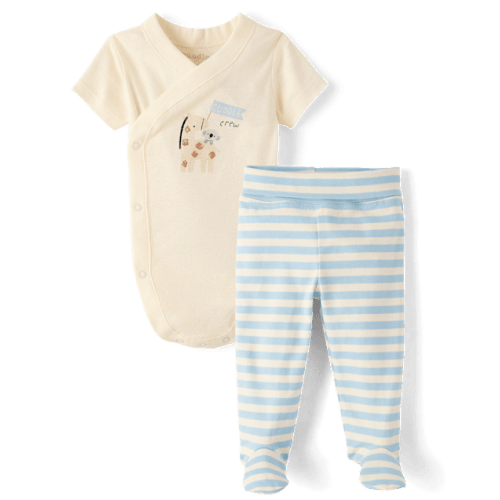 Baby Boys Cuddle Crew 2-Piece Outfit Set - Blue