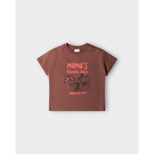 Medium Brown Baby Printed Short Sleeve Tee | Best&Less™ Online