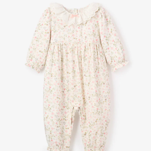 Folklore Floral Organic Muslin Jumpsuit – Elegant Baby