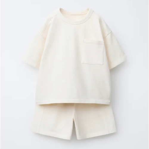 PLAIN JOGGING T-SHIRT AND SHORTS SET - Ecru | ZARA United States