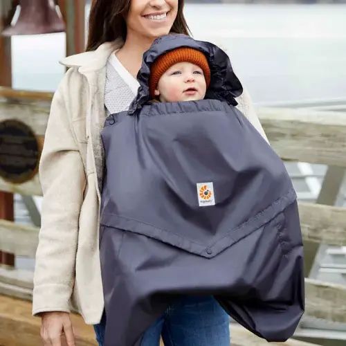 Ergobaby Rain and Wind Carrier Cover: Charcoal