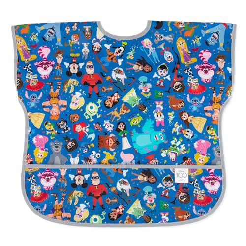 Bumkins Bibs, Baby and Toddler Bibs, Bibs for Girls and Boys, Large for 1-3 Years, Short Sleeve Waterproof Bib for Kids