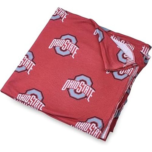 The Ohio State University Infant Knit Swaddle Blanket 47x47in