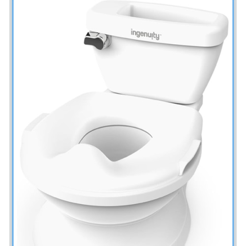 Summer Infant by Ingenuity My Size Potty Pro in White, Toddler Potty Training Toilet, Lifelike Flushing Sound, for Ages 18 Months+, Up to 50 Pounds