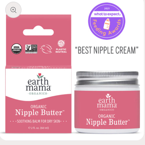 Organic Nipple Butter Breastfeeding Cream | Earth Mama