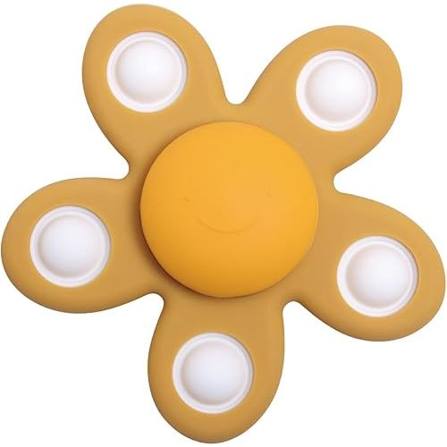 Haakaa Flower Suction Cup Spinner Bath Toy–Spinner Toys for Babies, Baby & Toddler Bath Toys, Sensory Toys for Toddlers 1-3
