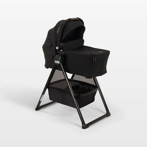 Nuna ® SWIV + TRIV ™ Black Caviar Baby Bassinet with Stand