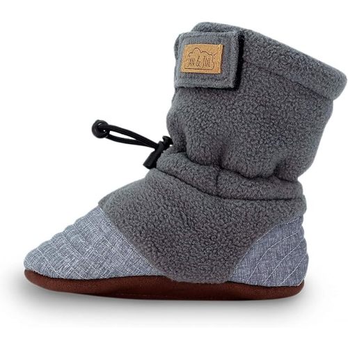 Jan & Jul Fleece Stay-Put Cozy Booties, Non-Slip Boots for Babies and Toddlers