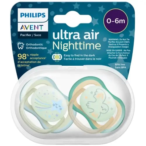 Avent Ultra Air Night Time Pacifier 0-6M | Liliplum Kids