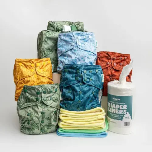 New Parent Starter Bundles: Pocket Cloth Diapers with Athletic Wicking Jersey and More
