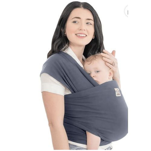 KeaBabies Baby Wrap Carrier, All in 1 Original Baby Carrier (Raven)