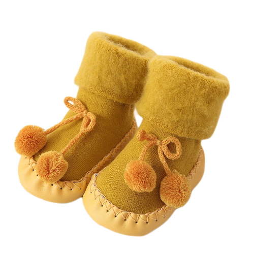 FAIWAD Newborn Baby Booties Sock Shoes Boys Girls Infant Crochet Cozy Indoor Walking Shoes