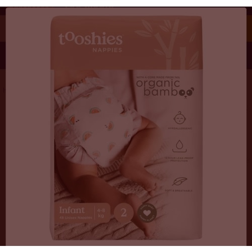 Buy Tooshies Eco Nappies With Organic Bamboo Size 2 Infant 4 - 8kg 48 Pack Online at Chemist Warehouse®