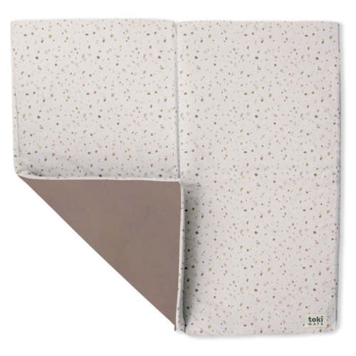 Padded Organic Cotton Play Mat - Terrazzo Chalk / Standard
