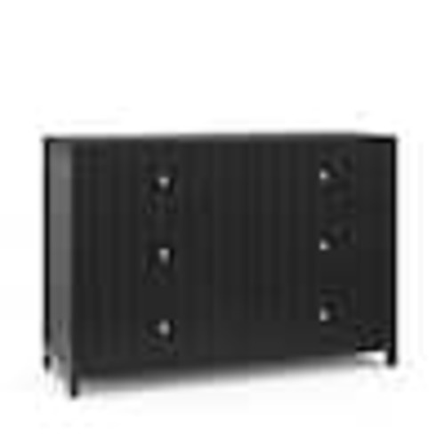 Graco Teddi Black 6-Drawer 51.37 in Wide Dresser 03716-50B