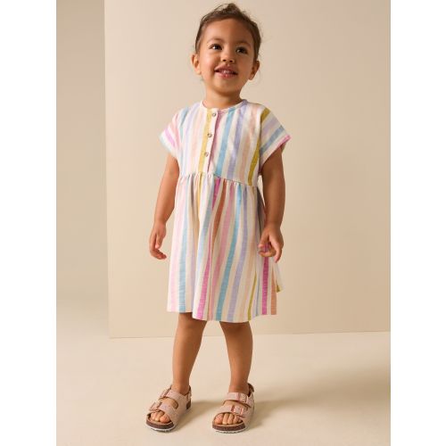 Rainbow Stripe Jersey Dress (3mths-7yrs)