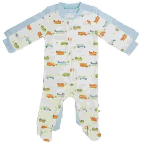 Milkberry Bamboo Pajamas Coverall for Baby Boys Footed Sleep Bodysuit for Infants Size 3-6 Months Camper Van