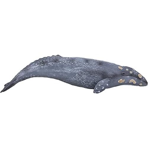 MOJO Large Grey Whale Realistic International Wildlife Toy Replica Hand Painted Figurine (387280)