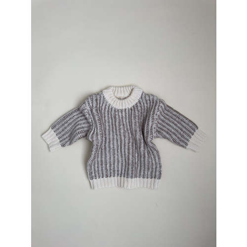 Oversized Cable Knit Sweater - Brown – Purely Little